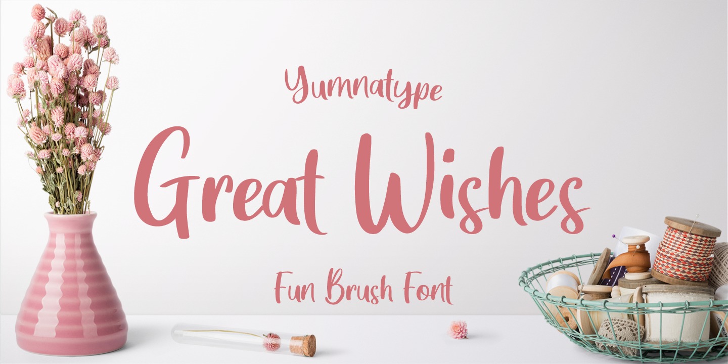 Пример шрифта Great Wishes